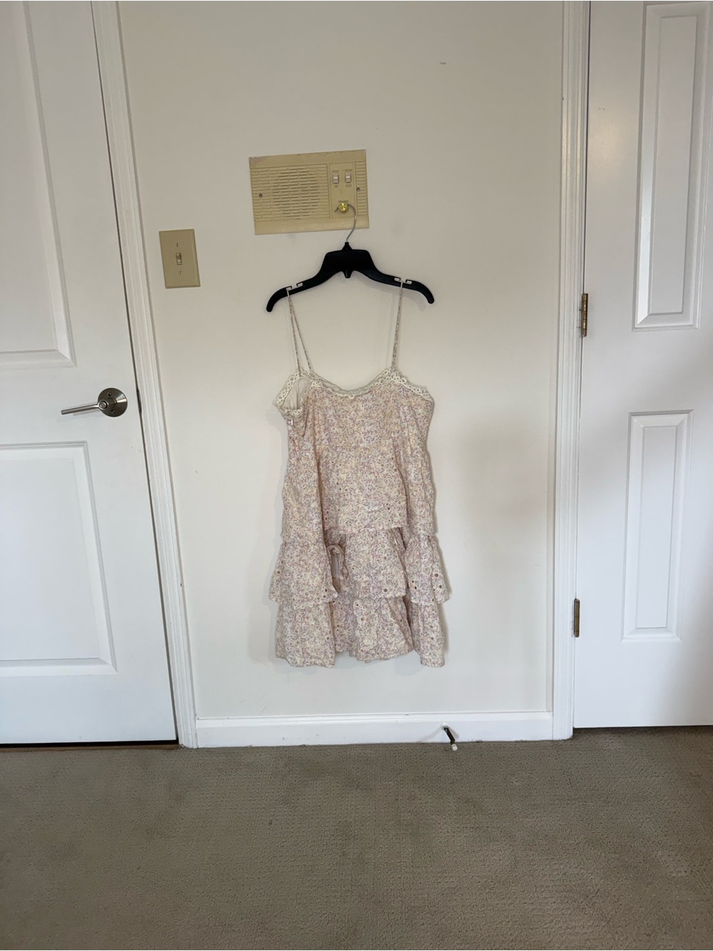 Altar'd State Embroidered Lace Ruffle Floral Mini Dress - Picture 3 of 7